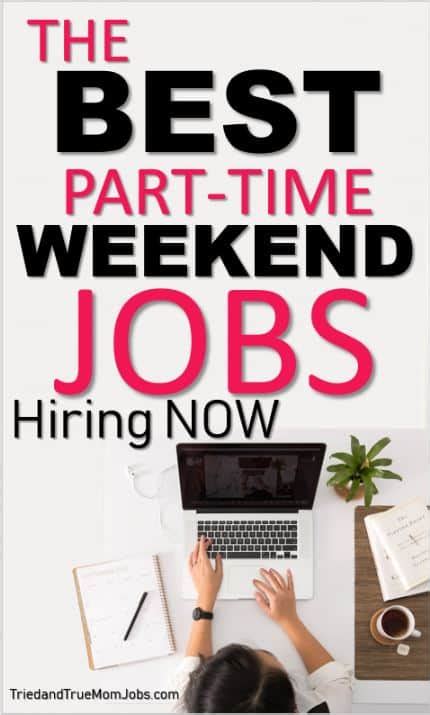 Jobs for weekends only - SWAN. New York, NY 10013 (Tribeca area) $15 - $17 an hour. Part-time +1. Monday to Friday +4. Easily apply. Responsive employer. The Part-Time Office Assistant reports directly to the Program Coordinator with the hours of 1pm or 2pm to 6pm and/or weekend 9am to 12:15pm, he or she will be…. PostedPosted 1 day ago. 